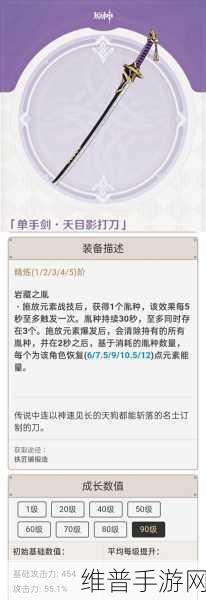 原神攻略，揭秘天目影打刀武器图纸的获取之道