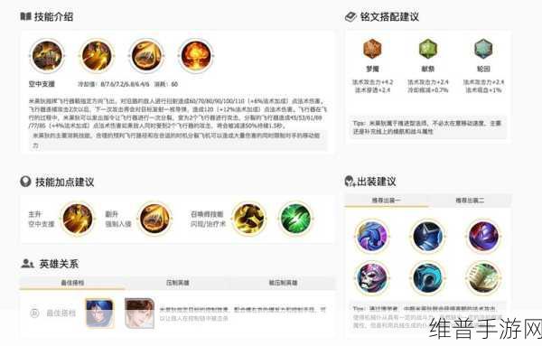 王者荣耀米莱狄深度攻略，五级铭文推荐与技能连招详解