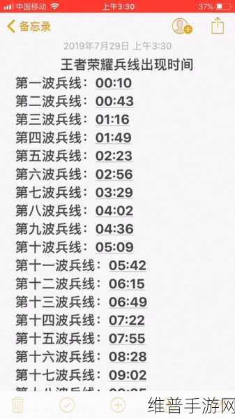 王者荣耀 2020 年 1V1 兵线刷新的秘密