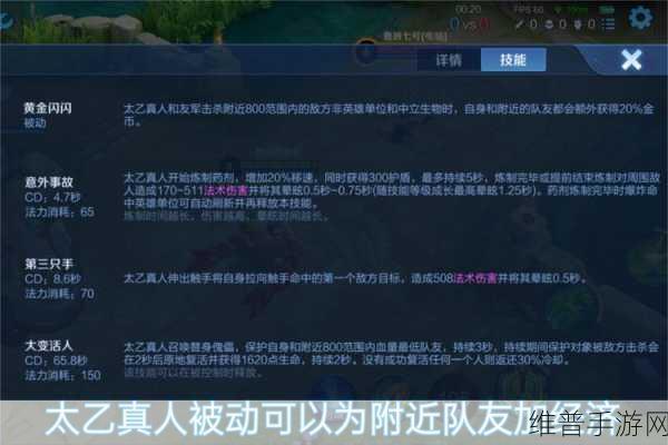 自由之战2深度解析，太乙真人属性技能全攻略