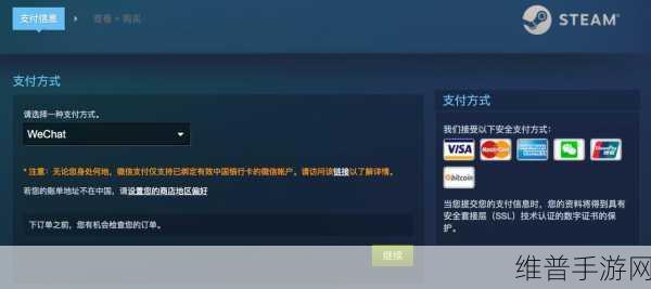 Steam手机版微信支付全攻略，轻松购买心仪游戏