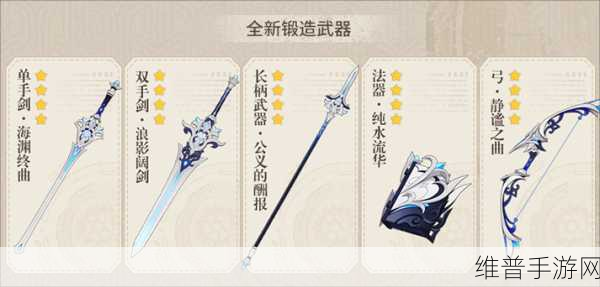 原神枫丹锻造武器图纸获取攻略及适配角色推荐