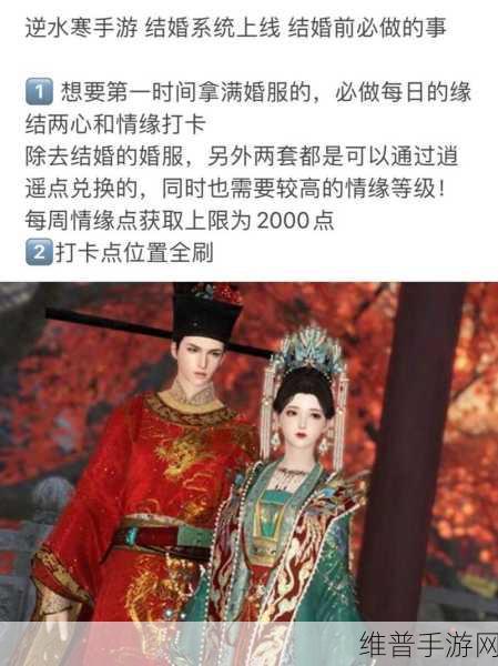 逆水寒手游攻略，详解同性情缘系统及其结婚机制