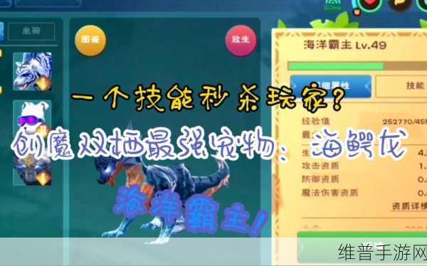 创造与魔法手游攻略,海鳄龙抓取方法与位置分布详解