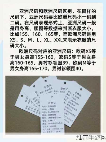 亚洲M码和欧洲S码区别：亚洲M码与欧洲S码的标准对比及适用性分析