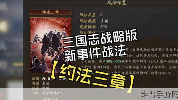 三国志战棋版智计战法深度解析，效果与运用策略