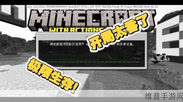 暴躁老外玩MINECRAFT：1. 暴躁老外在Minecraft中挑战生存极限！