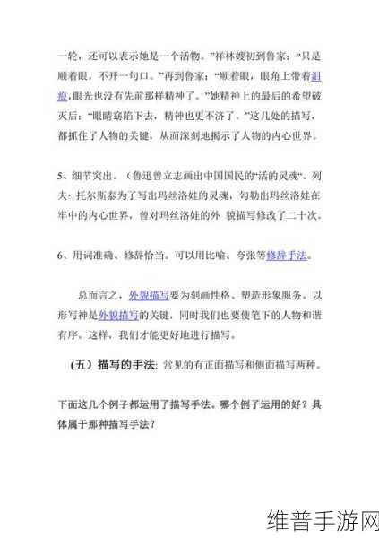 手游攻略深度解析，正面与侧面描写技巧在PPT中的融合应用