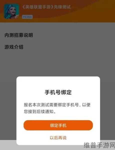 英雄联盟手游测试资格获取全攻略，揭秘首测资格获得方式