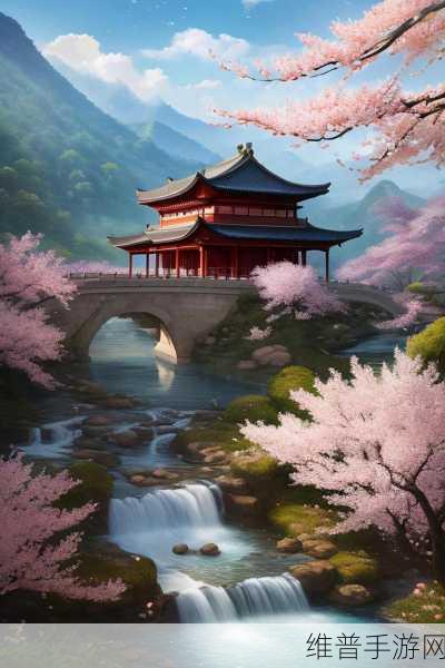 桃花洞口已是溪水潺潺的变化：1. 桃花洞口溪水潺潺，春日新景无限