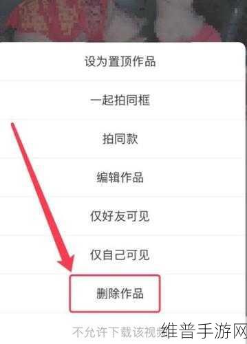 快手极速版手游攻略，如何高效删除视频作品