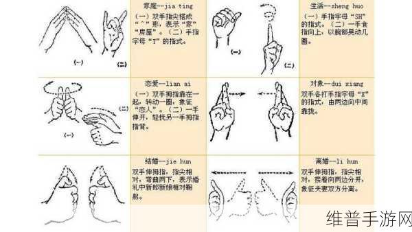 扣那里的手势图：1. 手势传情：用手语表达心声