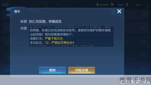 王者荣耀违规率超过5%后的惩罚机制详解