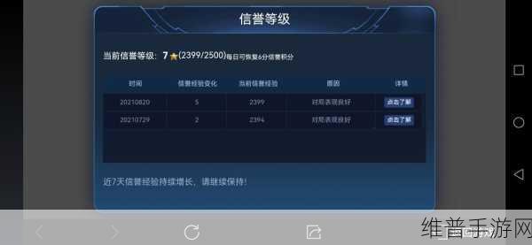王者荣耀信誉积分查看全指南