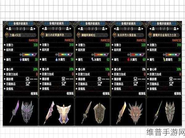 怪物猎人曙光，属性盾斧配装深度推荐