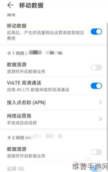 手游攻略，探究手机5G网络突然变为4G的原因及应对策略