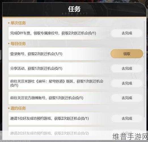 崩坏星穹铁道预约奖励攻略大揭秘