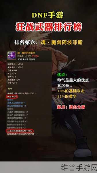 DNF手游65级太刀选择攻略，狂战士的最优之选
