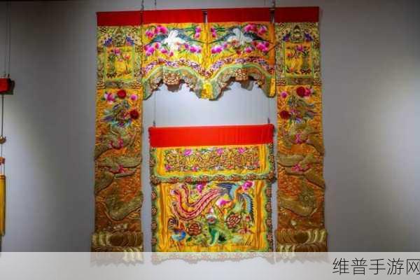 佛帐潮绣凸浮双龙耳帐精彩片段：1. 龙腾盛世：佛帐潮绣的艺术魅力