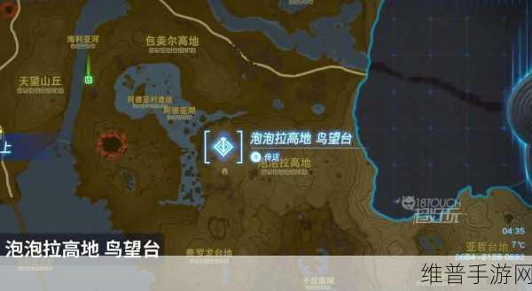 塞尔达王国之泪，泡泡拉高地鸟望台位置全攻略
