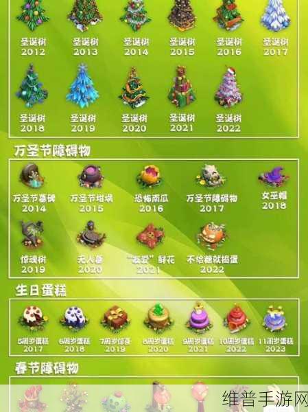 部落冲突，探索稀有装饰品之旅，你能集齐7款圣诞树吗？