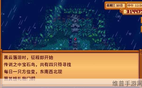星露谷物语1.5，宝石鸟解谜全攻略
