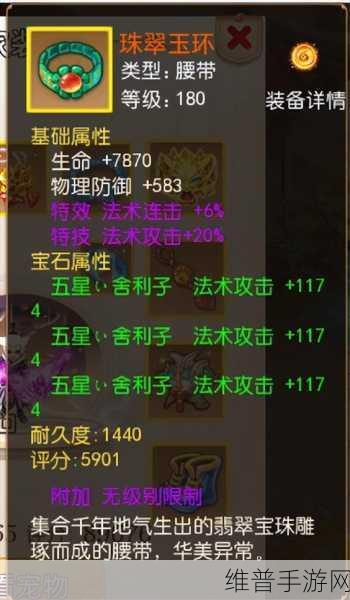 梦幻西游手游，80 级装备佩戴等级大揭秘