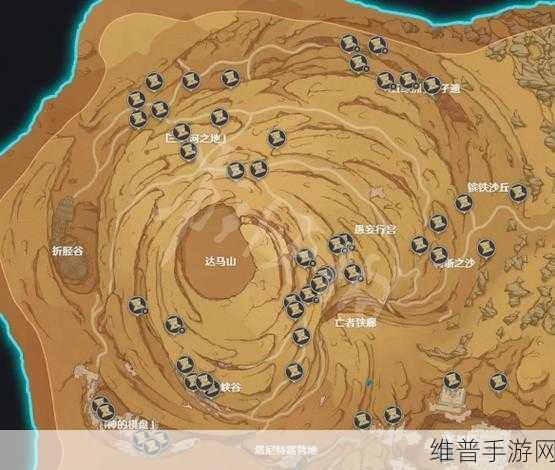 原神3.4版本千壑沙地圣章石全位置攻略