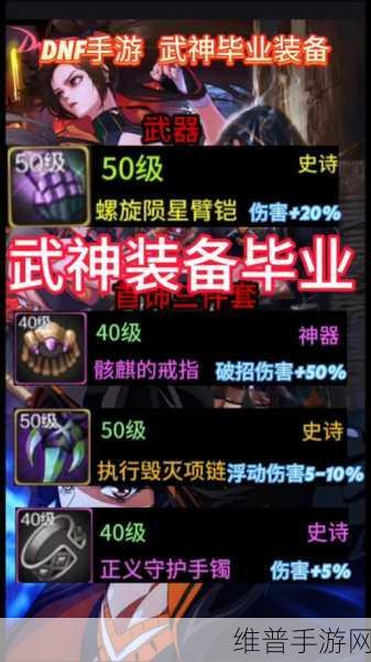 DNF手游攻略，110级与100级武神装备搭配详解