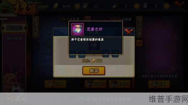 火影忍者手游深度攻略，忍者之印的妙用与获取之道