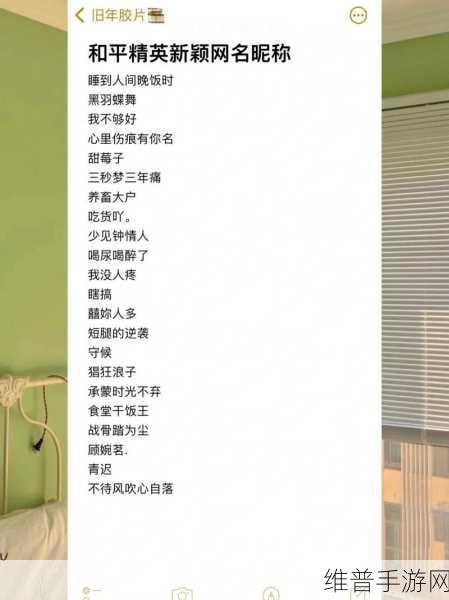 和平精英改名字方法详解，轻松掌握改名技巧