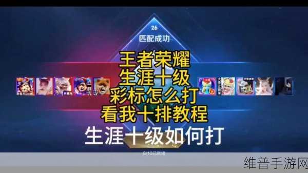王者荣耀生涯徽章等级提升全攻略