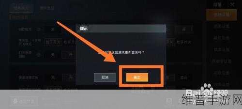 和平精英，退出与重新登录的详细指南