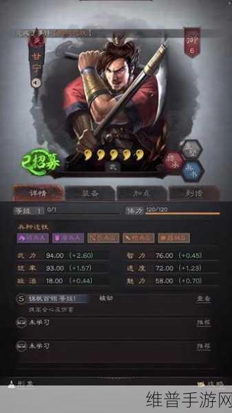 三国志战略版，甘宁深度解析与培养指南