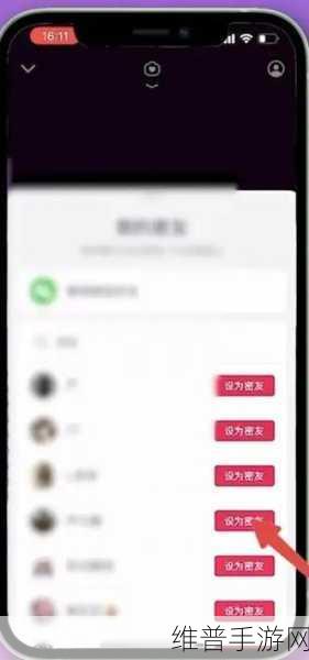 手游攻略，详解密友时刻如何设置仅密友可见
