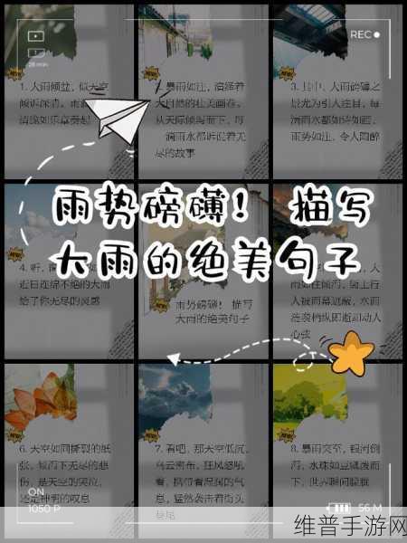中に突然の大雨一雨宿：1. 突然袭来的大雨让人措手不及