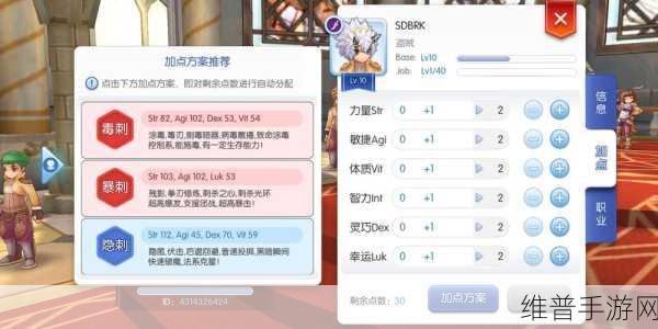 RO仙境传说新世代的诞生台服盗贼加点全攻略