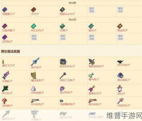泰拉瑞亚PC版顶尖武器与防具全攻略