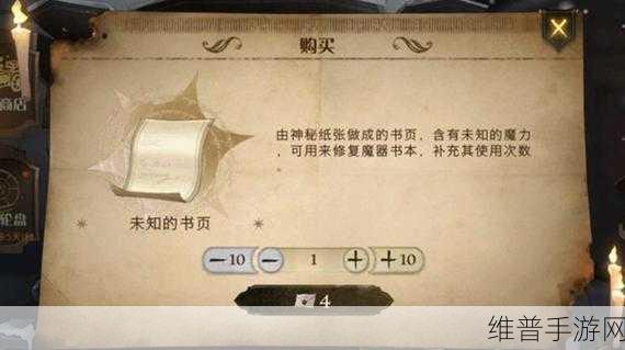 哈利波特魔法觉醒，揭秘未知的书页道具作用