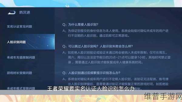 王者荣耀重新人脸识别认证全攻略