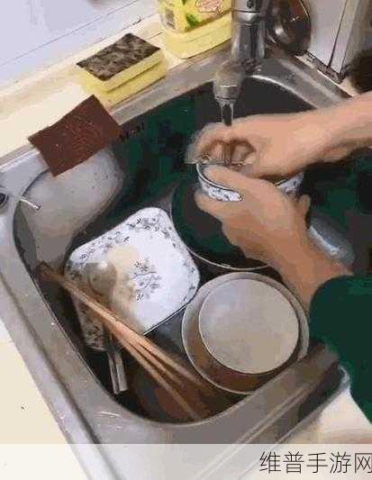 每次在厨房一次又一次的索要刷碗总有新的挑战：1. 厨房挑战：刷碗的无尽循环与新发现