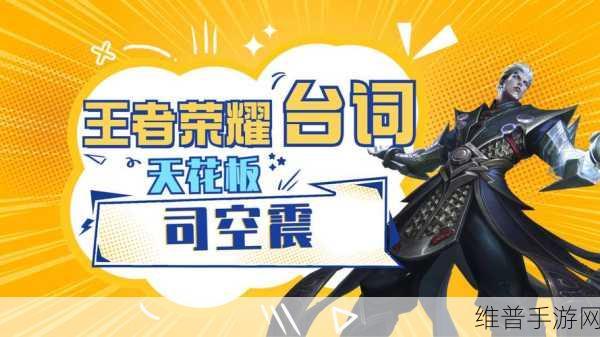 王者荣耀S28赛季司空震全语录及深度攻略