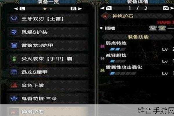 怪物猎人崛起曙光，双刀毕业护石的完美搭配秘籍