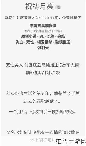 车速超高废文的双男主短篇小说：1. 《超速逆行：青春与梦想的追逐