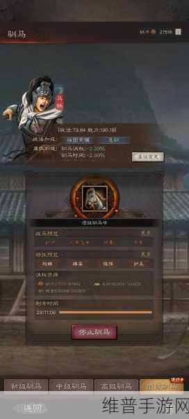 三国志战略版驯马作用全解析，提升战力与战略机动性的关键