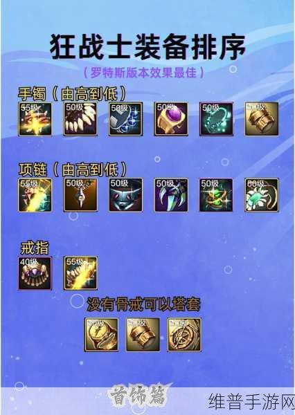 DNF手游攻略，狂战神话装备排名详解