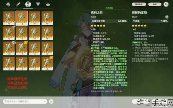 原神白术90级属性全解析，满级面板数据分享