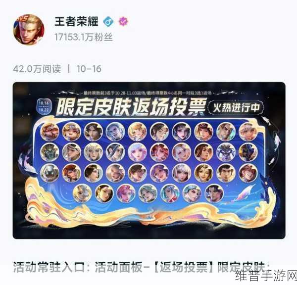 王者荣耀 2022 周年庆返场皮肤投票名单全解析