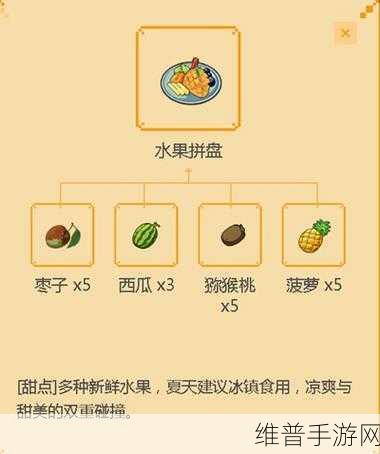 小森生活，菜品体力恢复秘籍与全菜谱配方