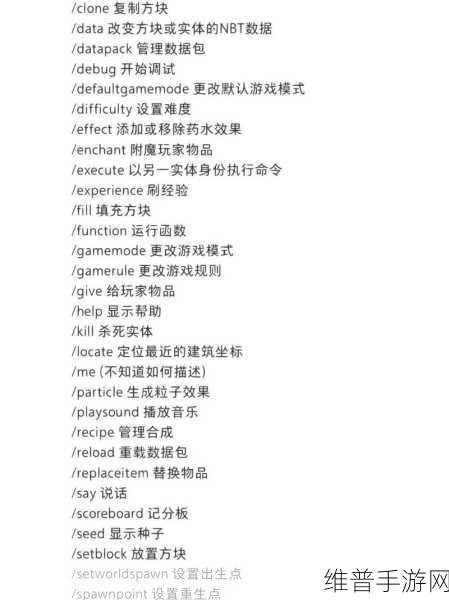 我的世界单人模式创造指令全攻略